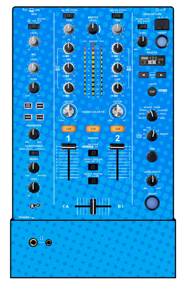 Pioneer DJ DJM 450 Skin Gradienter Blue Light